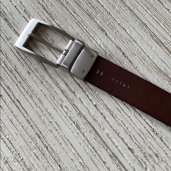 Men’s Reversible Leather Dress Belt - Picture 3 of 4